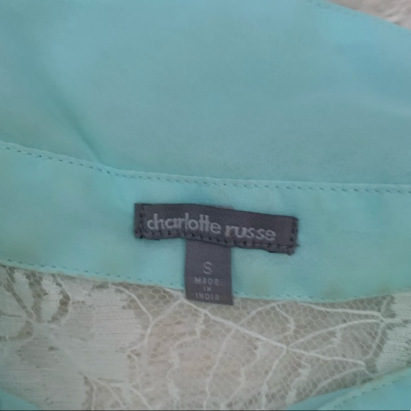 CHARLOTTE RUSSE button-up shirt with lace - Picture 4 of 4